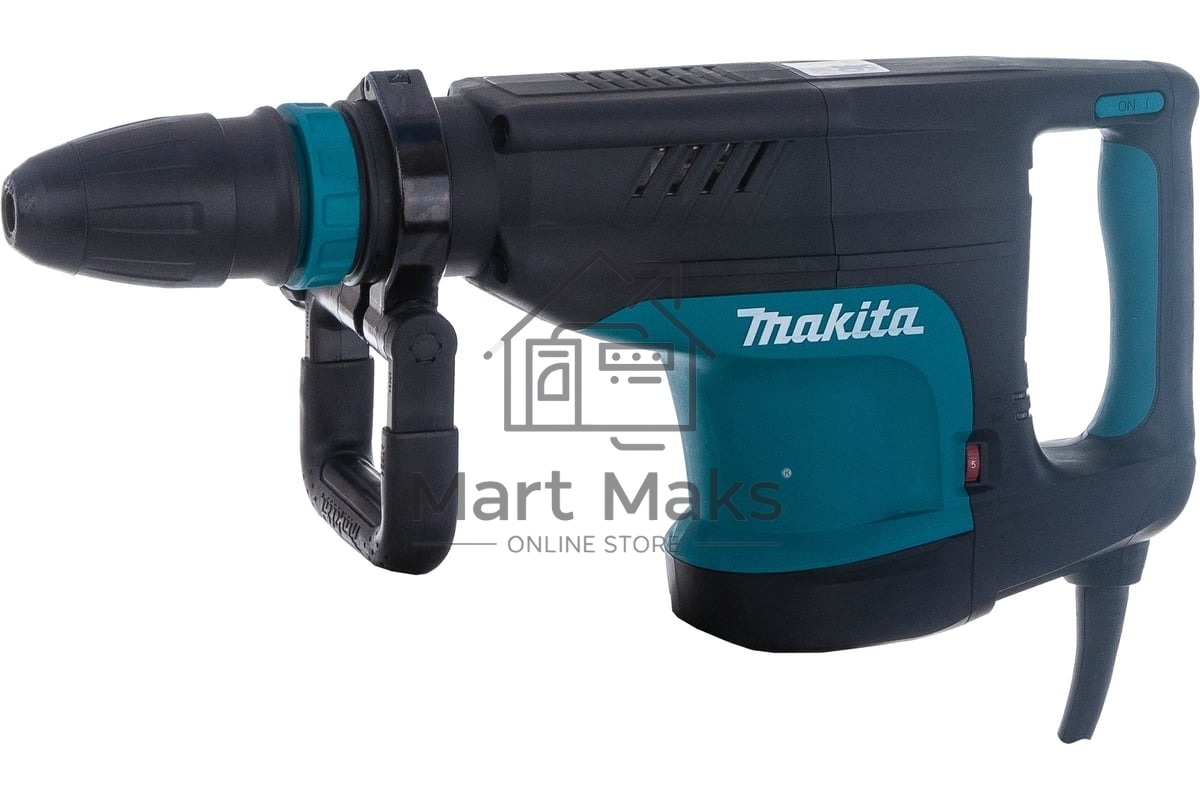 Отбойный молоток Makita HM1203C Молоток отб,SDS-max, 1510Вт,25.5Дж,950-1900у\м,9.2кг,чем,м\функц бок рукоятка,плавный пуск