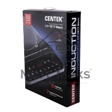 Плита настольная электрическая Centek CT-1517 черный, 2 кВт, индукция, конфорки - 1, стеклокерамика, сенсор