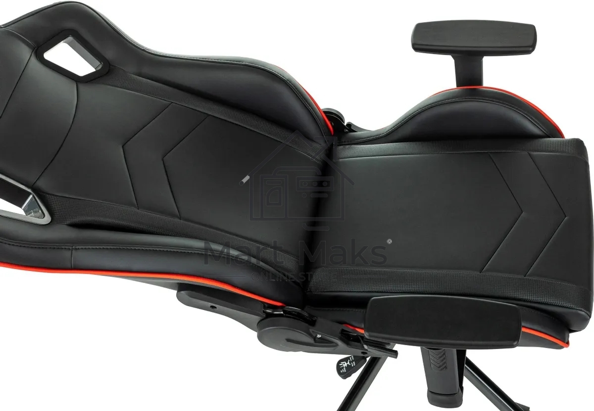 Кресло игровое A4Tech Bloody GC-840 черный, сиденье черный, эко.кожа, с подголов. крестов. металл черный, пластик черный