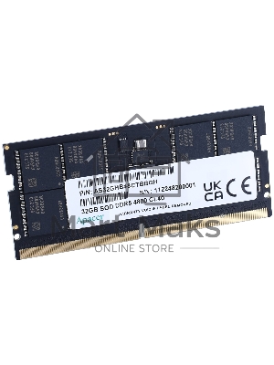 Оперативная память Apacer, DDR5, 32Gb (1x32Gb), 4800MHz, CL40, SO-DIMM