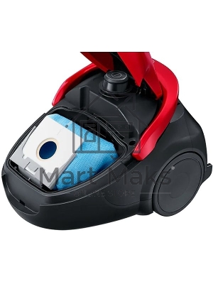Пылесос Samsung VC20M253AWR красный, 460/2000 Вт, уборка сухая, пылесборник мешок, 2.5 л