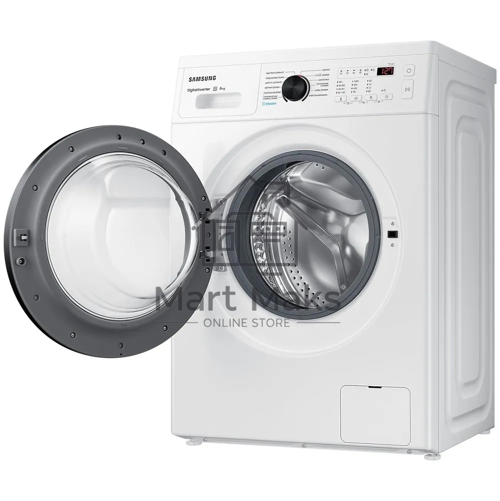 Стиральная машина Samsung WW60AG4S00CE/LD белая, загрузка фронтальная 6 кг, 1000 об/мин., класс: A