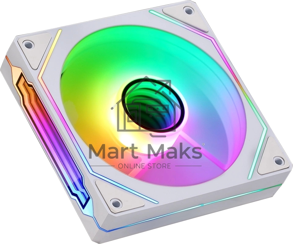 Вентилятор для корпуса Aerocool / Formula Floe 12WH ARPW ARGB белый, 120 мм, 1500 об/мин, 26.8 дБ, 4 pin