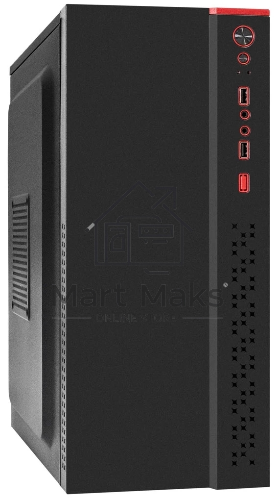 Компьютерный корпус Miditower ExeGate AA-443U-UNS350 (ATX, БП UNS350 с вент. 12см, 2*USB+1*USB3.0+HD Audio, черный)