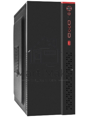 Компьютерный корпус Miditower ExeGate AA-443U-UNS350 (ATX, БП UNS350 с вент. 12см, 2*USB+1*USB 3.0+HD Audio, черный)