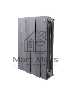 Радиатор биметаллический Royal Thermo PianoForte 500 серебристый - 6 секц.