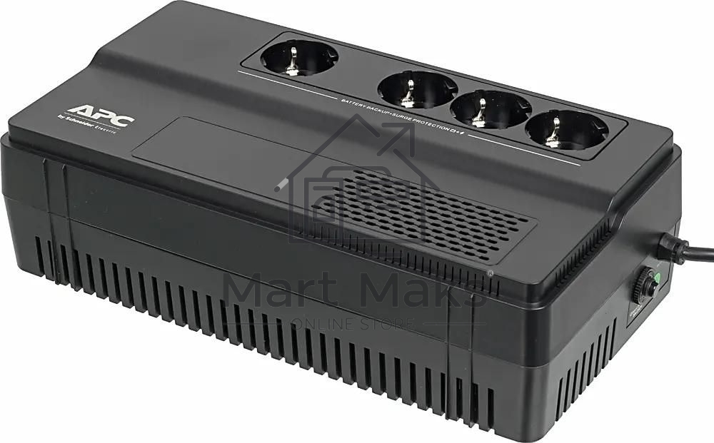 Источник бесперебойного питания APC Back-UPS BV650I-GR / 650ВА / 375Вт / 4 х CEE 7 (евророзетка)