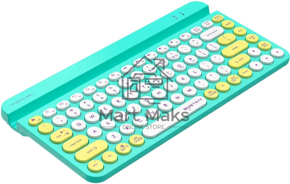 Клавиатура A4Tech Fstyler FBK30 беспроводная, USB, Bluetooth/Радиоканал, зеленый