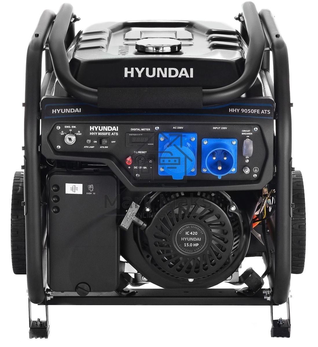 Электрогенератор бензиновый Hyundai HHY 9050FE ATS, 6.5 кВт, 74 дБ, 97 кг