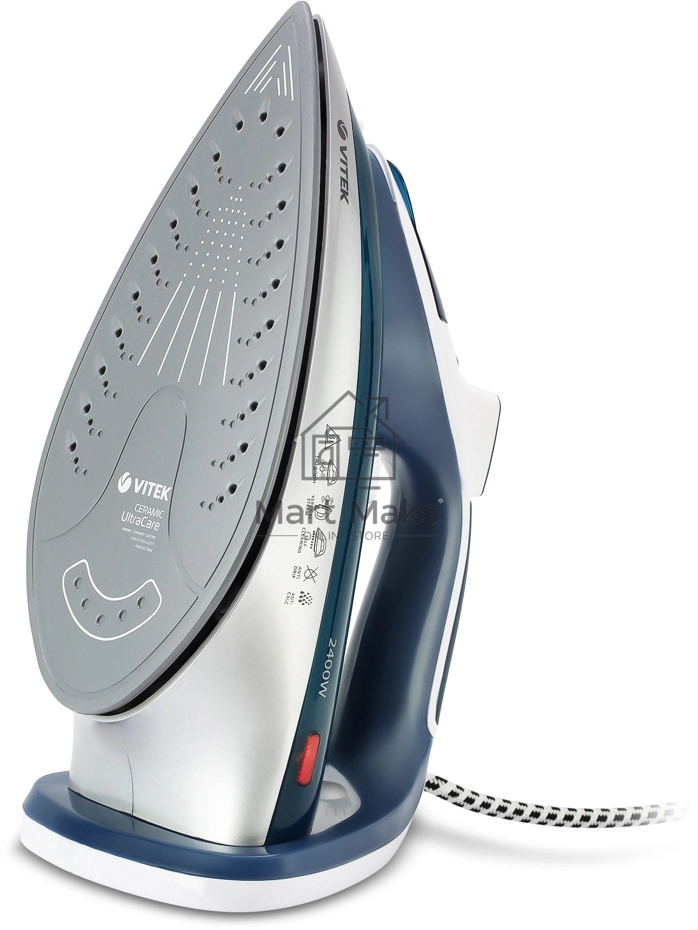 Утюг Vitek VT-8306 2400Вт белый/зеленый