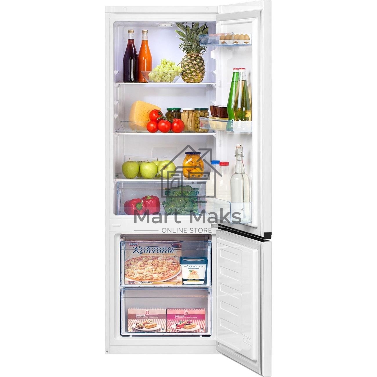 Холодильник Beko B1RCSK251W белый, двухкамерный 175/65л морозилка снизу