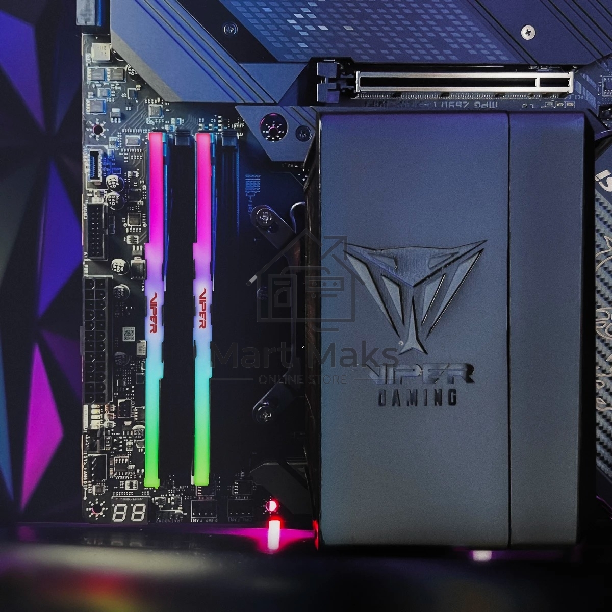 Оперативная память Patriot Viper Venom, DDR5, 48GB (2x24 GB), 6000 MHz, CL30, DIMM, радиатор, RGB, черный