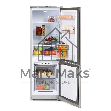 Холодильник Бирюса M418 металлик двухкамерный 125/55л морозилка снизу