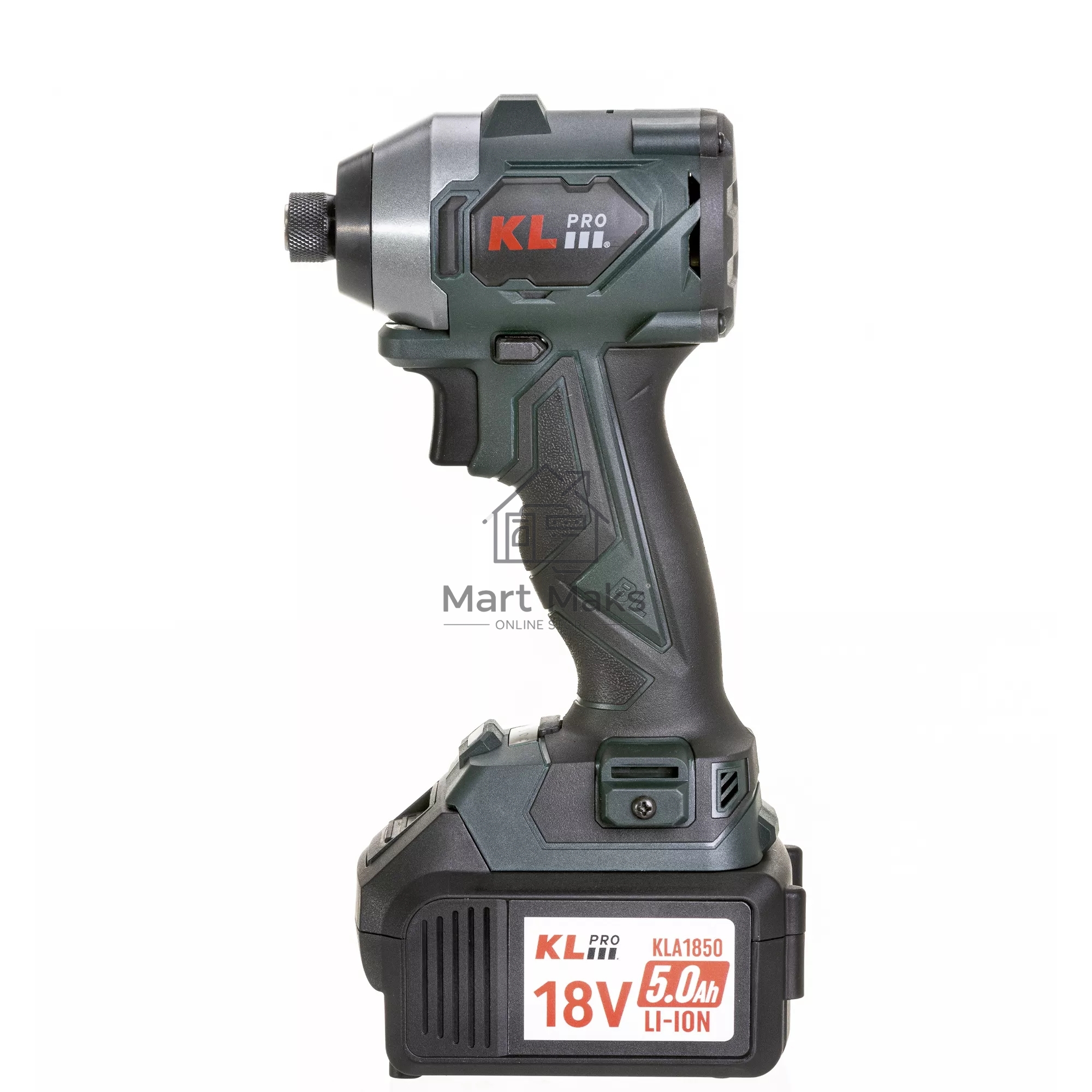 Профессиональный бесщеточный винтоверт аккумуляторный KLPRO KLDV18BH-50 (18В, Li-ion-2шт, 5.0А·ч, 220Нм, 2 скорости, подсветка,З/У,в кейсе)