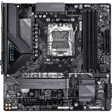 Материнская плата Gigabyte B850M EAGLE WIFI6E, AM5, AMD B850, 4xDDR5, 4xSATA, 2xM.2, 1xPCIe 5.0 x16, 1xPCIe 3.0 x16, 1xHDMI, 2xDP, 1x2.5Gb LAN, Wi-Fi 6E, Bluetooth 5.3, 1xUSB-C 10Gbps, 2xUSB-A 10Gbps, 2xUSB-A 5Gbps, 4xUSB-A 2.0, 1xPS/2, 3x3.5 мм, 7.1, mATX