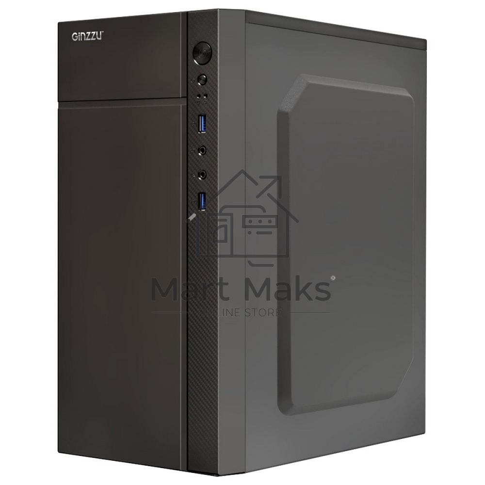 Компьютерный корпус Ginzzu B250 2*USB 3.0,AU w/o PSU