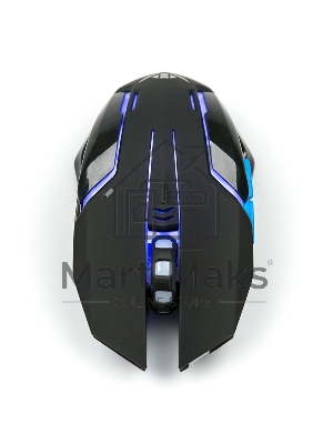 Мышь беспроводная Nakatomi MROG-20UR черный, 2400 dpi, радиоканал, USB, кнопки - 6