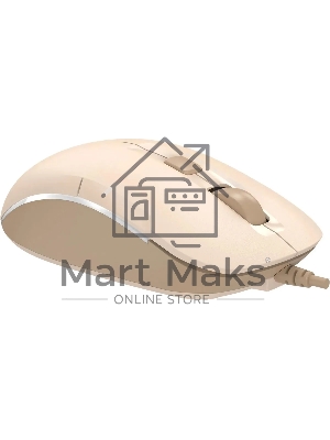 Мышь проводная A4Tech Fstyler FM26S бежевый/коричневый, 1600 dpi, USB, кнопки - 4