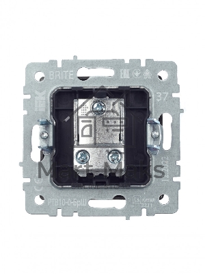 Розетка TV проходная IEK BRITE РТВ10-0-БрШ шампань