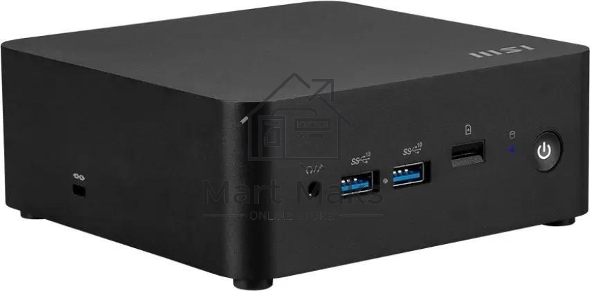 Компьютер MSI Cubi NUC 1M-045XRU, черный, Intel Core 3 100U/8GB/512GB/Intel UHD/WF6E/BT5.3/120W/AirCooling/DOS (9S6-B0B111-219)