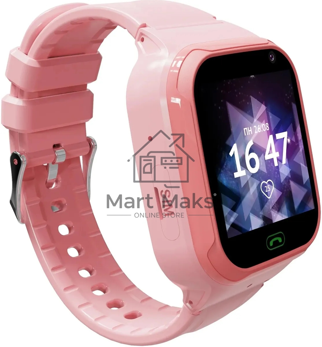 Смарт-часы AIMOTO Omega 4G с видеозвонком розовый 9250102