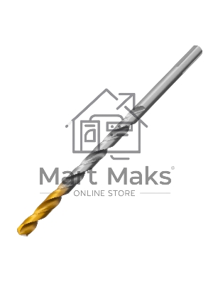 Сверло спиральное по металлу Denzel 7,0 х 156 мм, Р6М5, Golden Tip, удлиненное