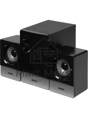 Акустическая система SVEN MS-90 черный (2x2.5W+ сабвуфер 5W, дерево)