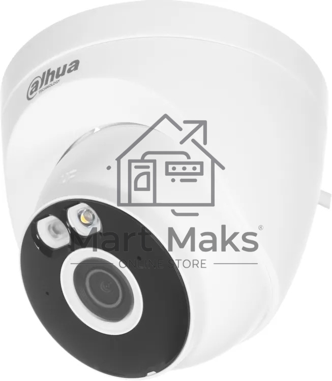 Камера видеонаблюдения Dahua DH-IPC-T3AP-IL-0280B, IP, 3 Мп, 2.8 мм, белая