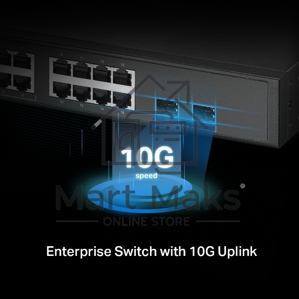 Коммутатор TP-Link SG3218XP-M2 (L2+) 16x2.5Гбит/с 2xКомбо(10GBase-T/SFP+) 2SFP+ 8PoE+ 240W управляемый