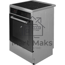 Плита электрическая Maunfeld MEC611CS10TD серебристый, конфорок 4 шт, духовка 59 л, 60 см x 85 см x 63 см