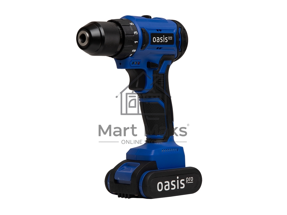 Дрель-шуруповерт Oasis ASB-18V PRO (J) 201, Аккумуляторная, 18В, 2 АКБ