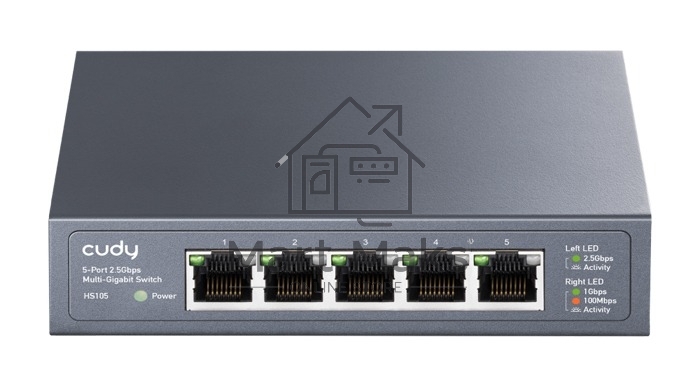 Коммутатор Cudy HS105 (L2) 5x2.5Гбит/с неуправляемый
