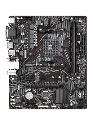 Материнская плата Gigabyte A520M S2H, AM4, AMD A520, 2xDDR4, 4xSATA, 1xM.2, 1xPCIe 3.0 x16, 2xPCIe x1, 1xHDMI, 1xDVI-D, 1xVGA, 1x 1Gb LAN, 4xUSB-A 3.2 Gen 1, 2xUSB-A 2.0, 3x3.5 мм, 7.1, mATX