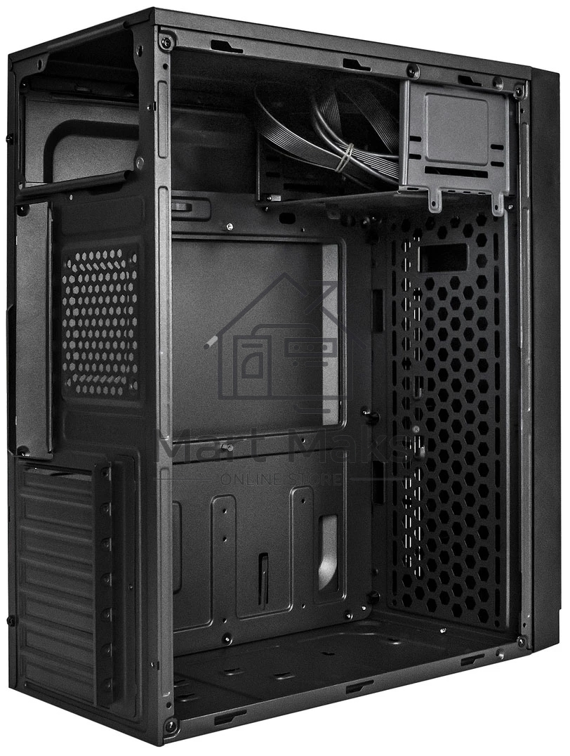 Компьютерный корпус Miditower ExeGate AA-442U2-UNS400 (ATX, БП UNS400 с вент. 12см, 1*USB+2*USB3.0, аудио, черный)