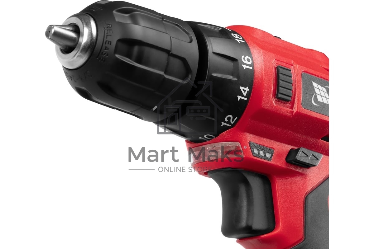 Дрель-шуруповерт аккумуляторная MTX MCDL-12-02P, Аккумуляторная, 12В, 2 АКБ, Кейс