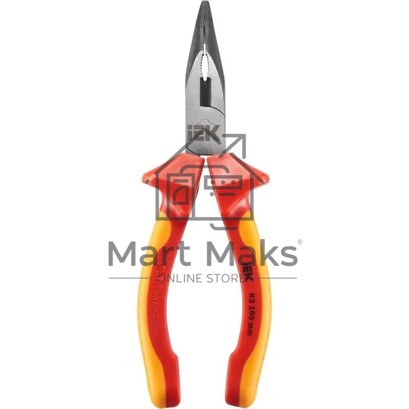 Тонкогубцы IEK K3 ARMA2L 3 изогнутые, диэлектрические, 160 мм