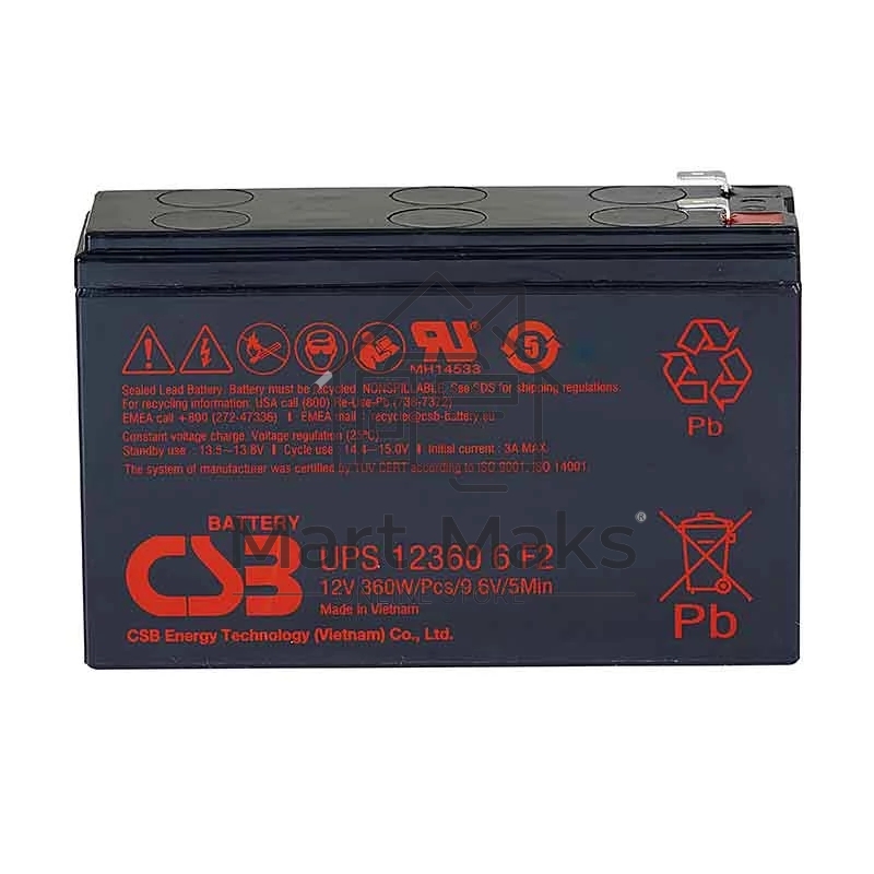 Батарея CSB UPS 123606 (12V 6Ah)
