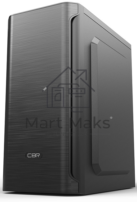Компьютерный корпус CBR mATX Minitower MX10, c БП PSU-ATX450-08EC (450W/80mm), 2*USB 2.0, HD Audio+Mic, черный