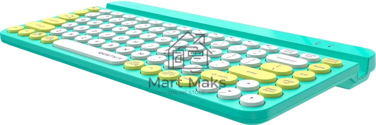 Клавиатура A4Tech Fstyler FBK30 беспроводная, USB, Bluetooth/Радиоканал, зеленый