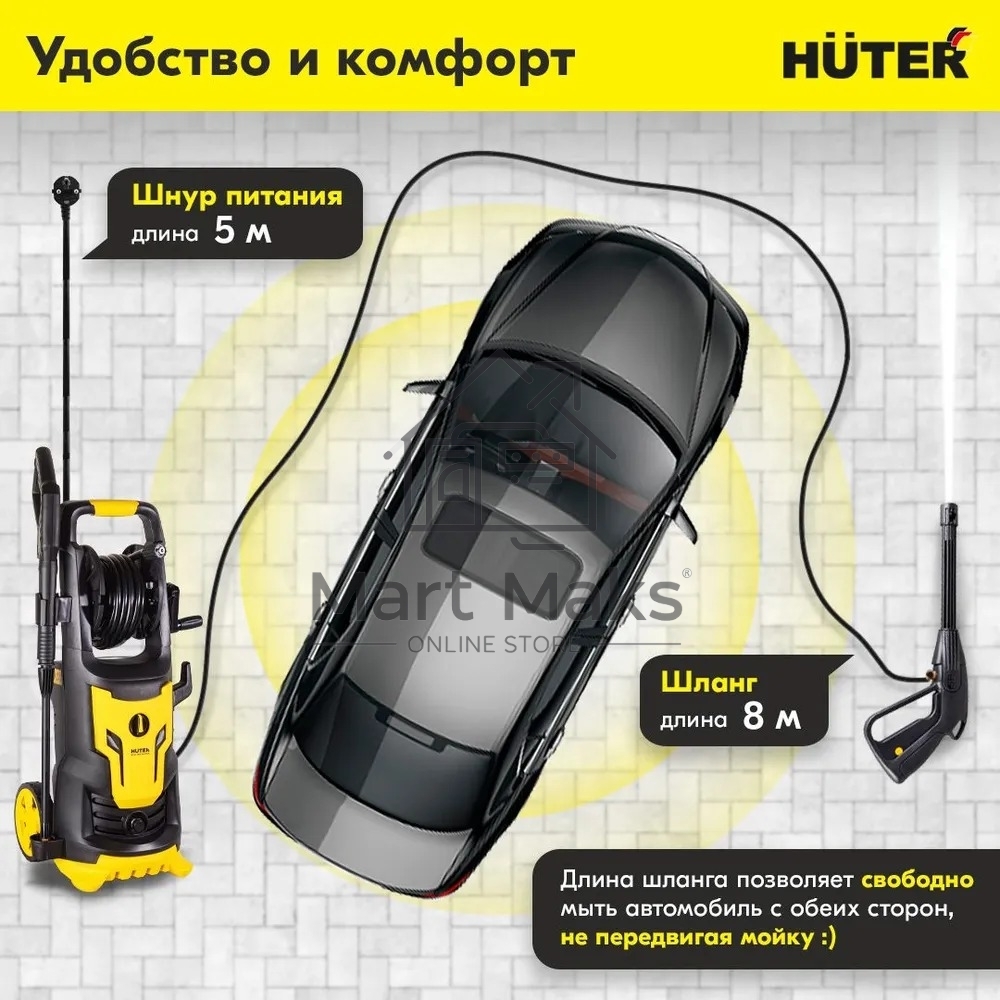 Мойка Huter M6i PROFESSIONAL 900/70/8/79