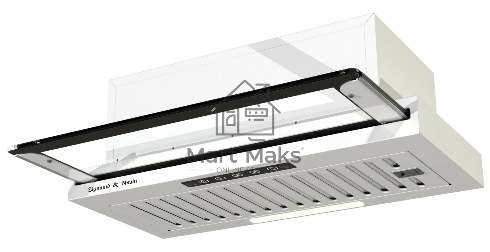 Вытяжка встраиваемая Zigmund & Shtain K 015.6 W белый, 60 см, 750 куб. м/ч, 52 дБ