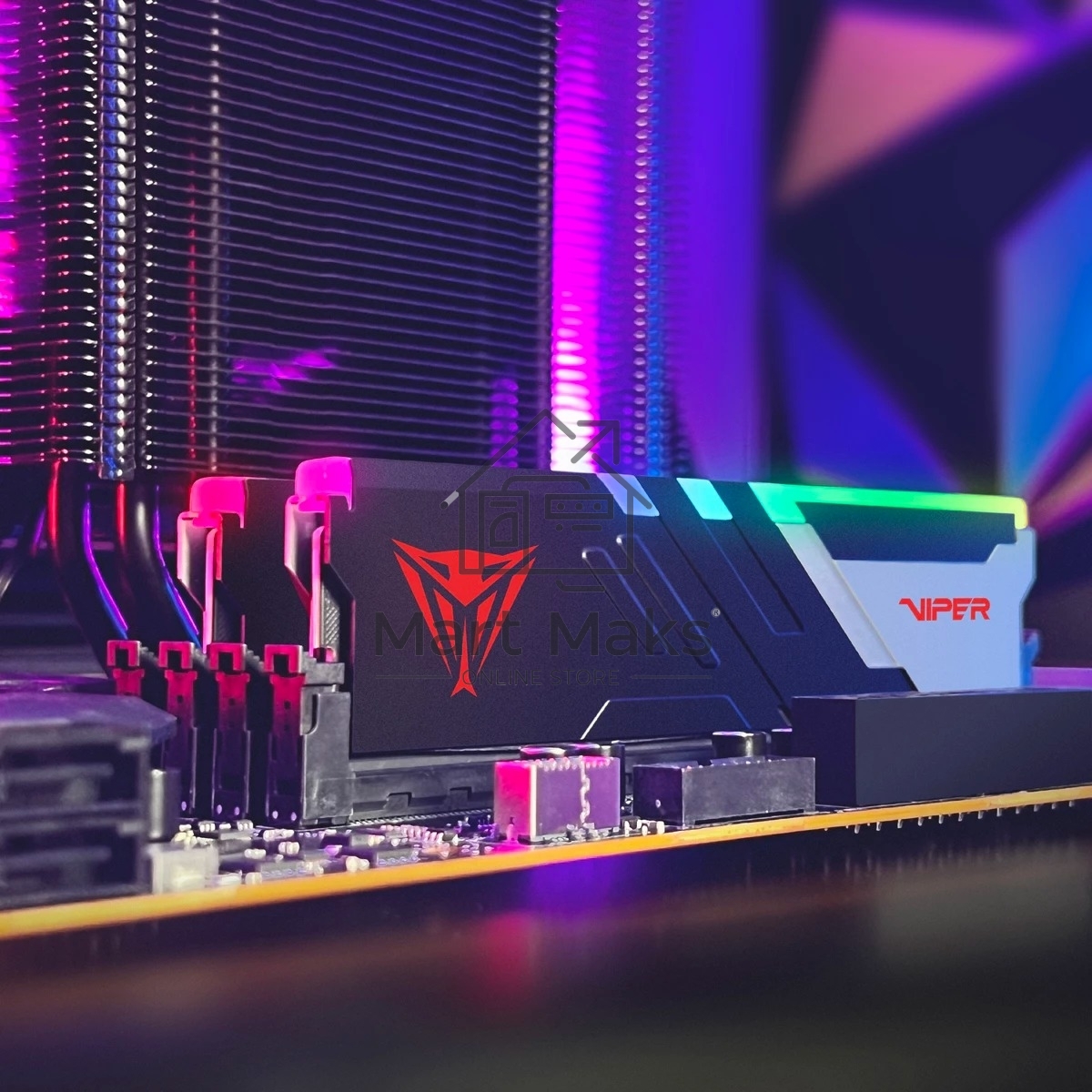 Оперативная память Patriot Viper Venom, DDR5, 48GB (2x24 GB), 6000 MHz, CL30, DIMM, радиатор, RGB, черный