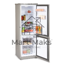 Холодильник Бирюса M418 металлик двухкамерный 125/55л морозилка снизу