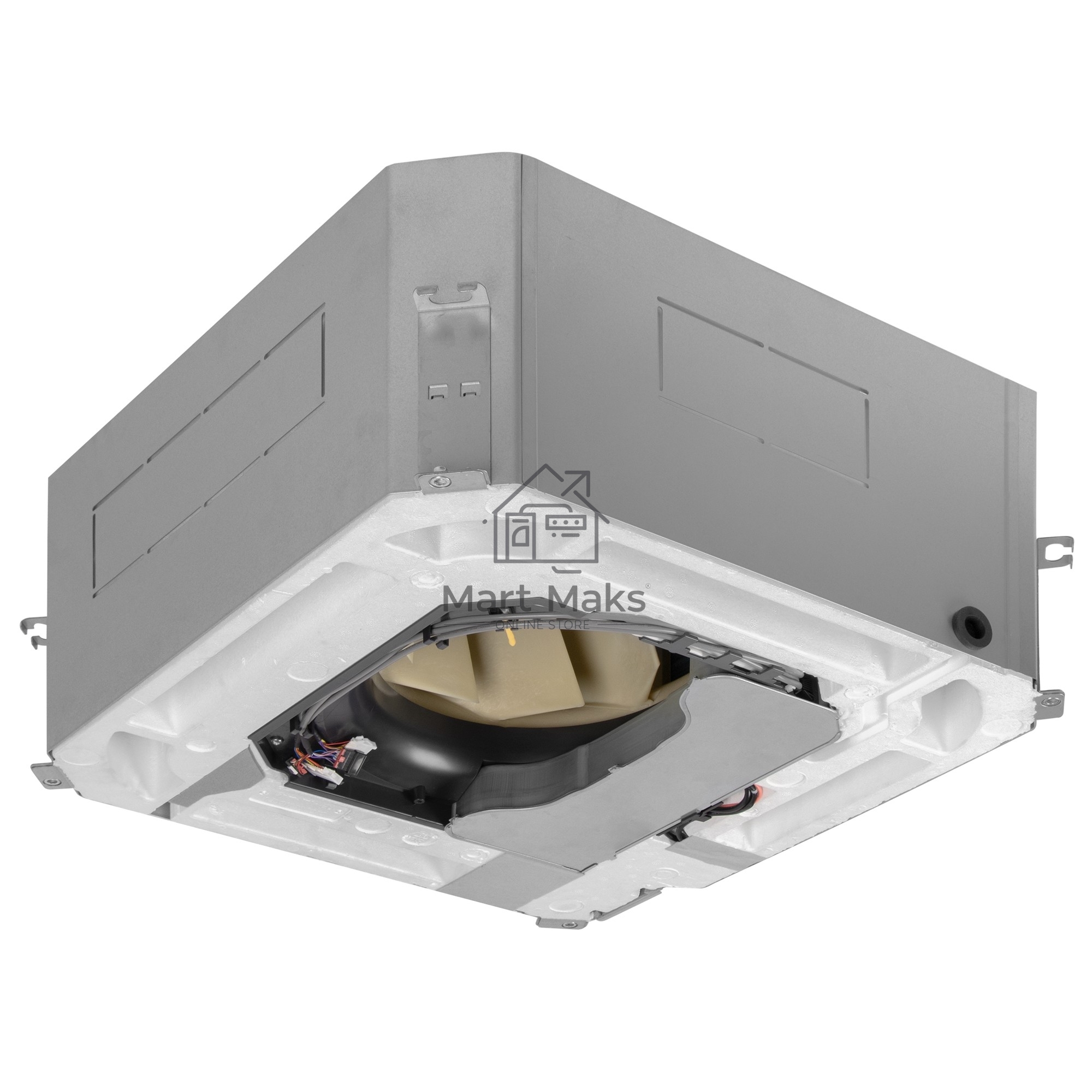 Внутренний блок сплит-системы кассетного типа Electrolux EACC/in-12H/UP4-DC/N8 инвертор, 12000 BTU, 35 м², 29 дБ, охлаждение, обогрев, осушение, белый