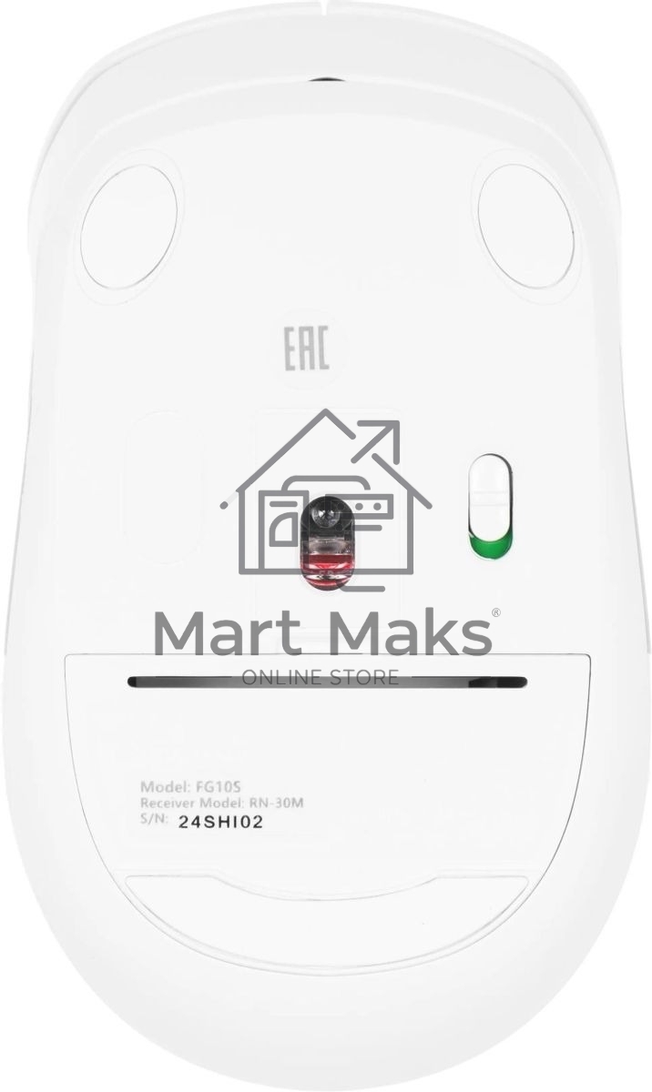 Мышь беспроводная A4Tech Fstyler FG10S белый/серый, 2000 dpi, радиоканал, USB, кнопки - 4