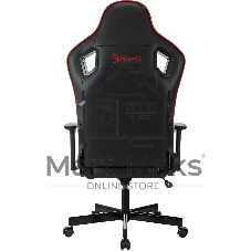 Кресло игровое A4Tech Bloody GC-840 черный, сиденье черный, эко.кожа, с подголов. крестов. металл черный, пластик черный