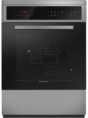 Плита электрическая Maunfeld MEC611CS10TD серебристый, конфорок 4 шт, духовка 59 л, 60 см x 85 см x 63 см