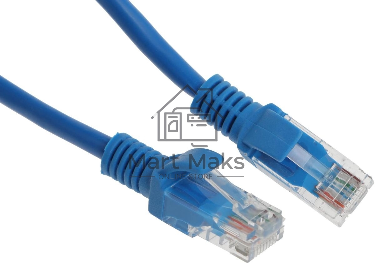 Патч-корд Premier PP12-0.25M/B 1000Гбит/с UTP 4 пары cat.5E CCA molded 0.25м синий RJ-45 (m)-RJ-45 (m)