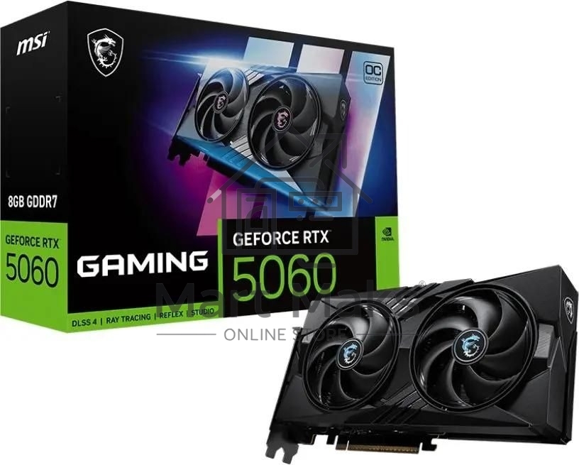 Видеокарта MSI RTX 5060 8G GAMING OC RTX5060 8Gb 128bit GDDR7 2640/28000 HDMIx1 DPx3 HDCP Ret