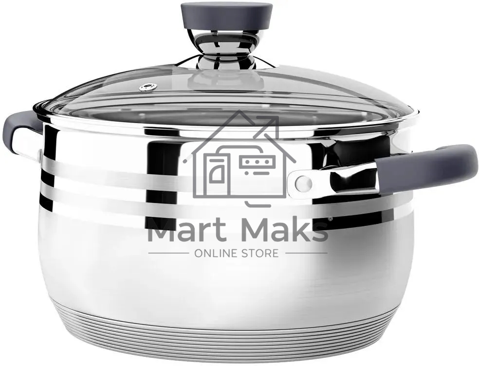Кастрюля LARA LR02-471 Mercury 2,9 л, 18 см, нержавеющая сталь, с крышкой